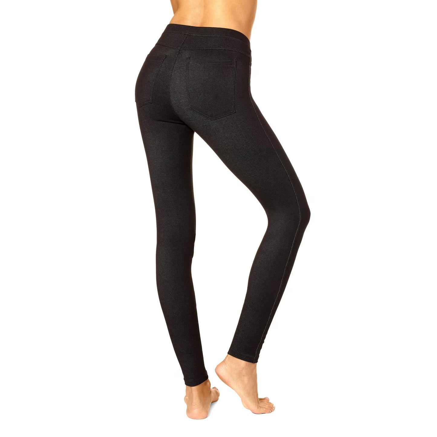 No nonsense Women's Stretch Denim Leggings, Black