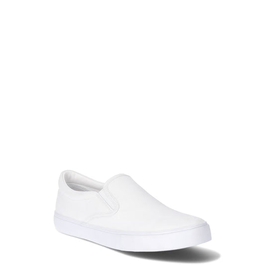 No Boundaries Twin Gore Canvas Slip On Sneakers, Wide Width Available, Women's