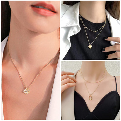 Affordable Gold Plated Jewelry Set - 5 Necklace, 14 Bracelet, 20 Earring Pairs, 20 Knuckle Rings