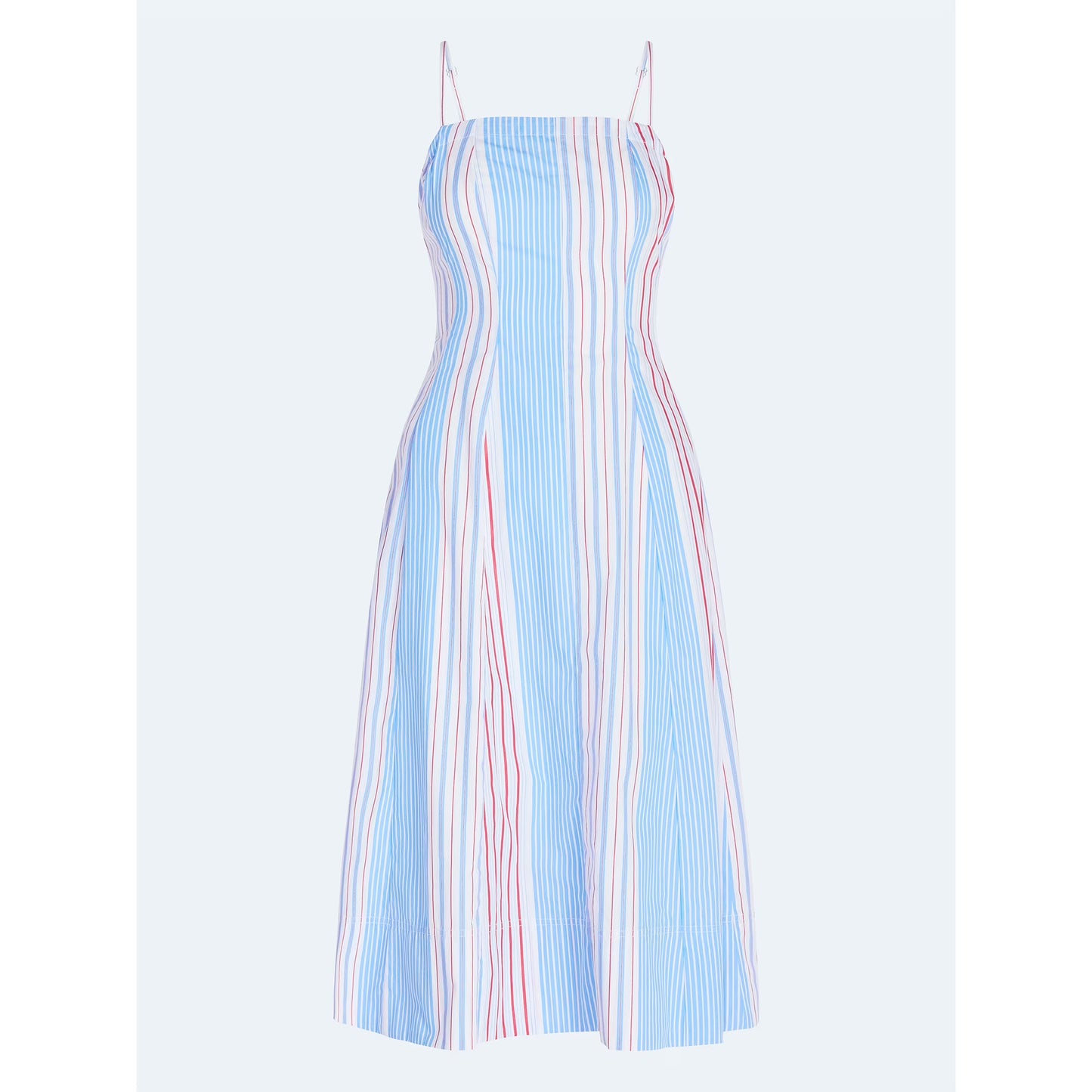 Free Assembly Women's and Women's Plus Sleeveless Cotton Panel Midi Dress, Sizes XS-4X