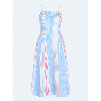 Free Assembly Women's and Women's Plus Sleeveless Cotton Panel Midi Dress, Sizes XS-4X