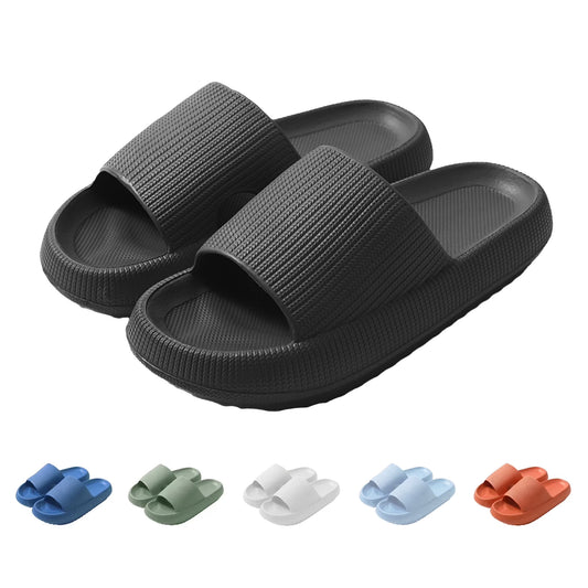 Cloud Slide Sandal for Women and Men, Pillow Slippers Thicken Sole Slide, Shower Bathroom Slides Sandals, Slides Super Comfy Soft Foam Slip-Resistant Slides