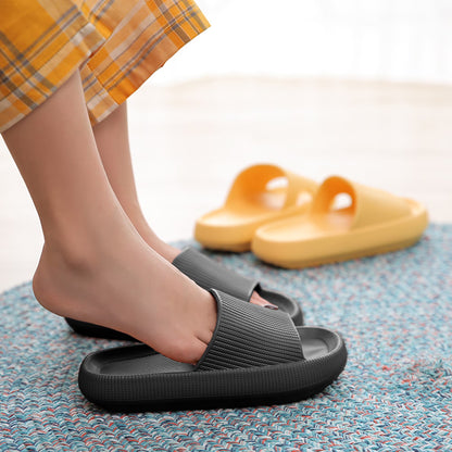 Cloud Slide Sandal for Women and Men, Pillow Slippers Thicken Sole Slide, Shower Bathroom Slides Sandals, Slides Super Comfy Soft Foam Slip-Resistant Slides