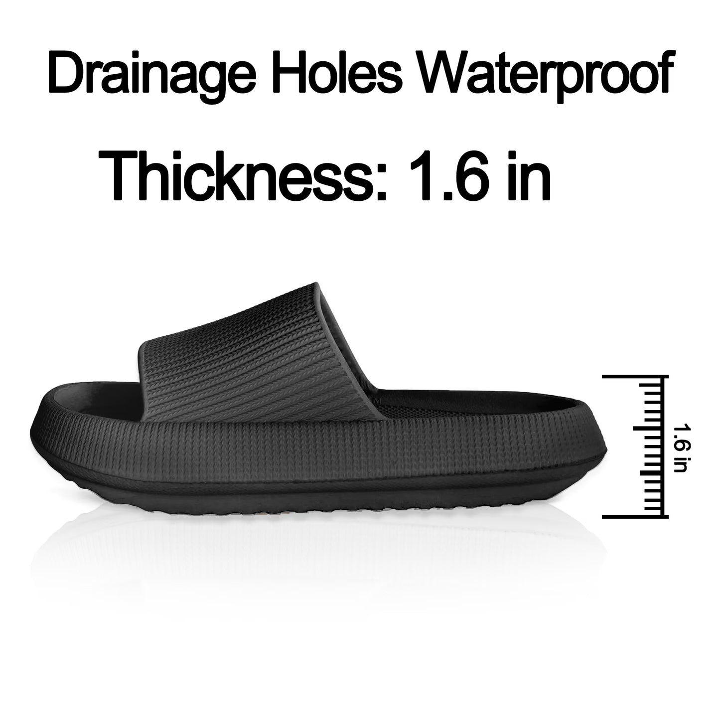 Cloud Slide Sandal for Women and Men, Pillow Slippers Thicken Sole Slide, Shower Bathroom Slides Sandals, Slides Super Comfy Soft Foam Slip-Resistant Slides